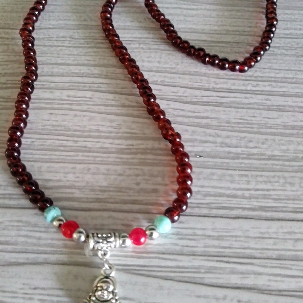 Buddha beaded necklace